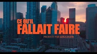 Ce qu'il fallait faire